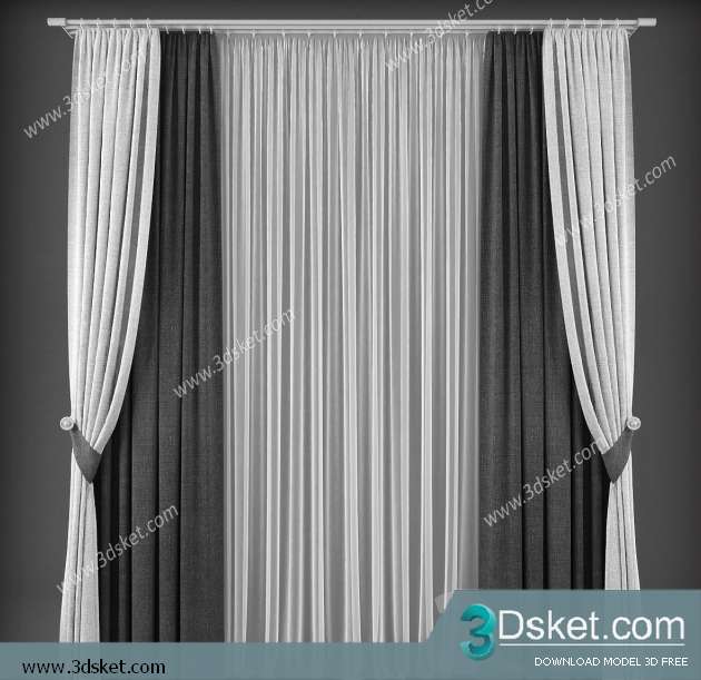 Free Download Curtain 3D Model Rèm 0162