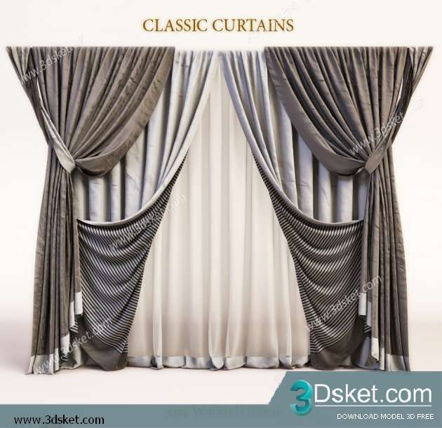 Free Download Curtain 3D Model Rèm 0163