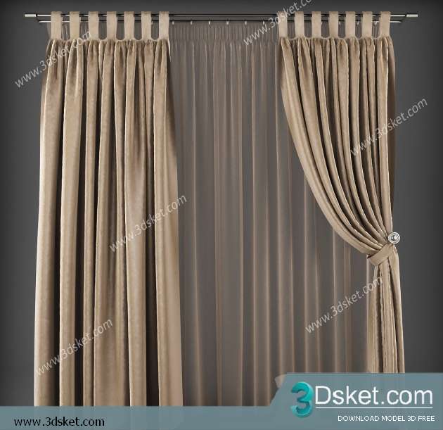 Free Download Curtain 3D Model Rèm 0164