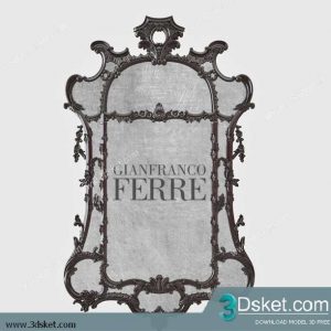 Free Download Mirror 3D Model Gương 087
