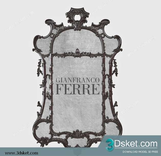 Free Download Mirror 3D Model Gương 087