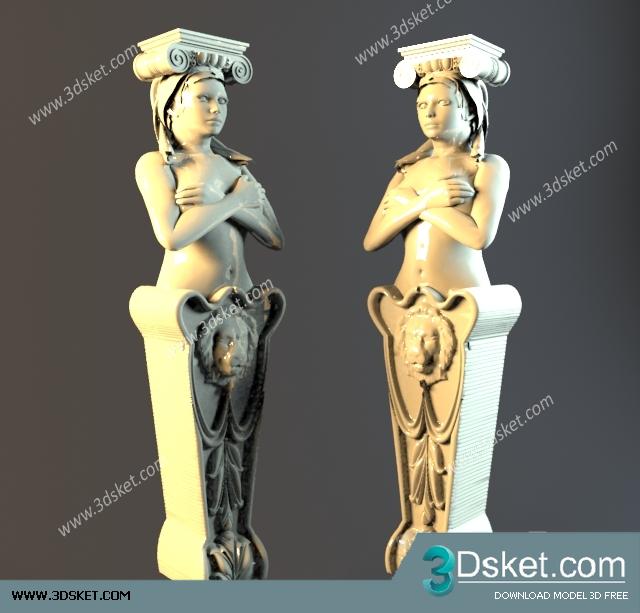 Free Download Decorative Plaster 3D Model 125