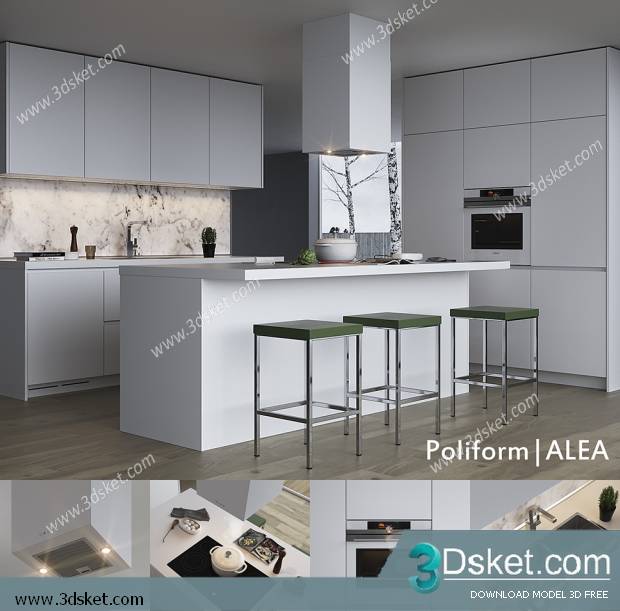 Free Download Kitchen 3D Model 066