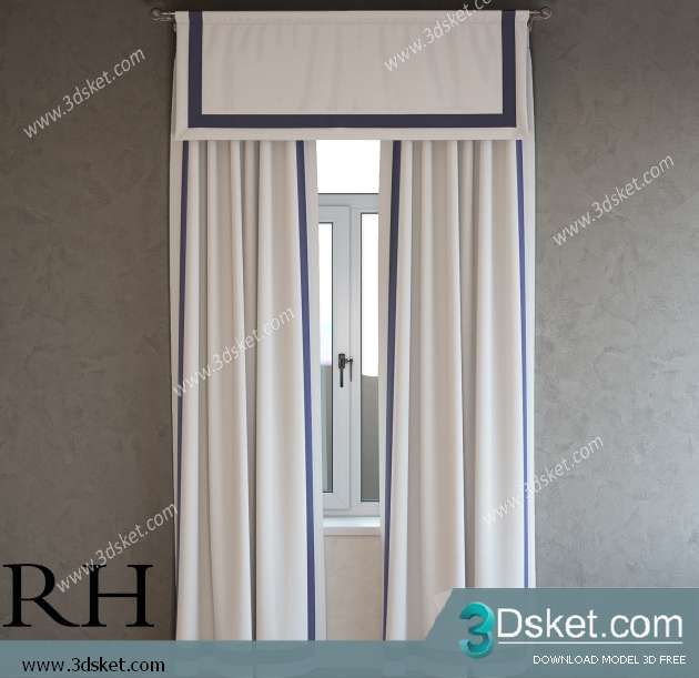 Free Download Curtain 3D Model Rèm 0165