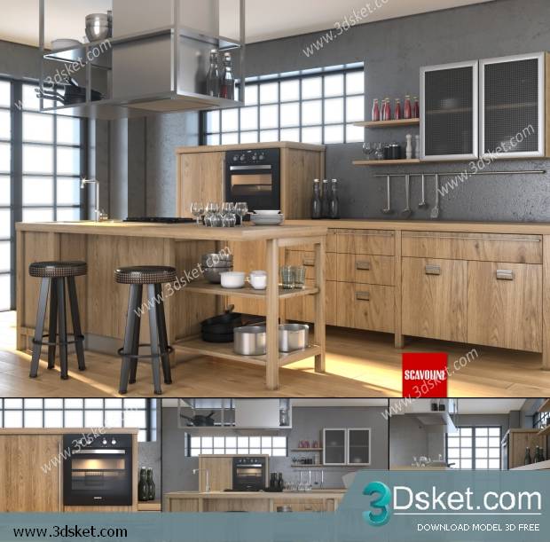 Free Download Kitchen 3D Model 074