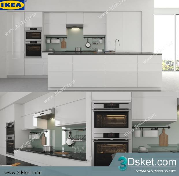 Free Download Kitchen 3D Model 075