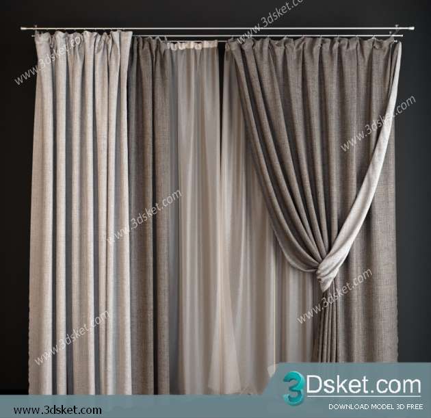 Free Download Curtain 3D Model Rèm 0183