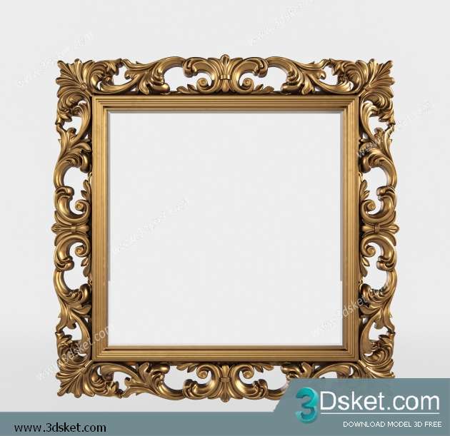 Free Download Mirror 3D Model Gương 092