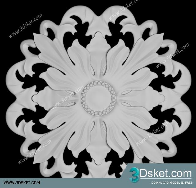 Free Download Decorative Plaster 3D Model 131
