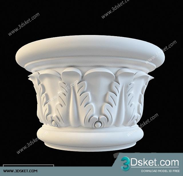 Free Download Decorative Plaster 3D Model 138