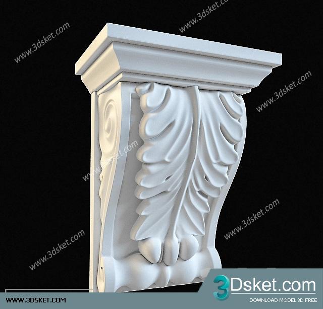 Free Download Decorative Plaster 3D Model 139
