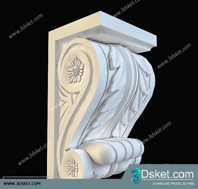Free Download Decorative Plaster 3D Model 140