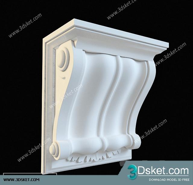 Free Download Decorative Plaster 3D Model 141