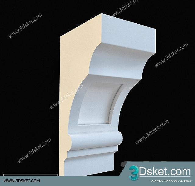 Free Download Decorative Plaster 3D Model 143