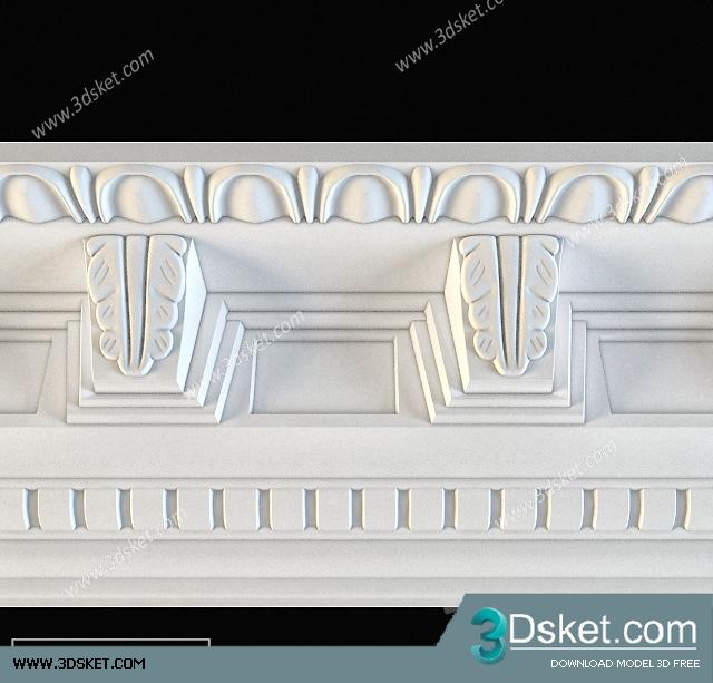 Free Download Decorative Plaster 3D Model 148