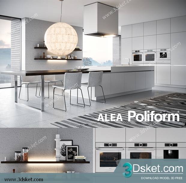 Free Download Kitchen 3D Model 094