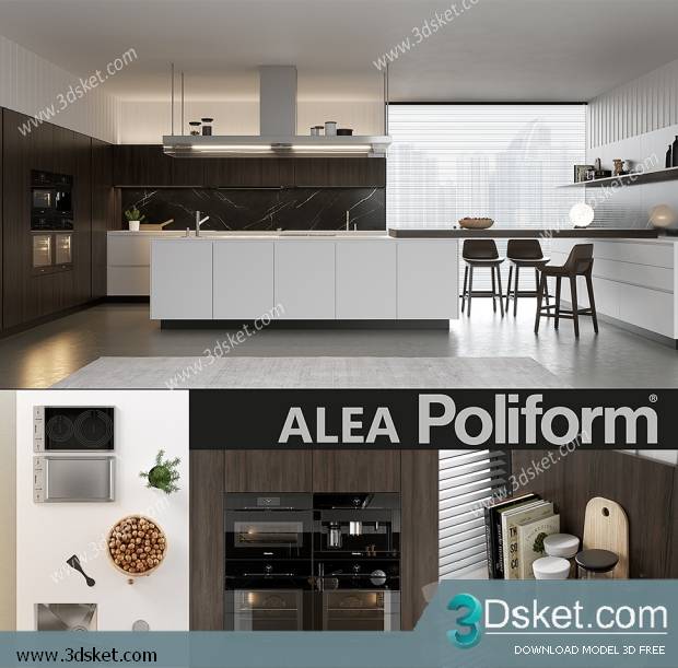Free Download Kitchen 3D Model 095