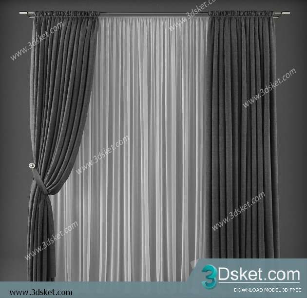 Free Download Curtain 3D Model Rèm 0193