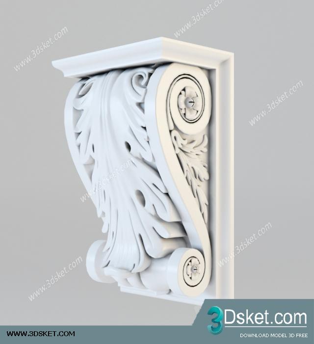 Free Download Decorative Plaster 3D Model 152