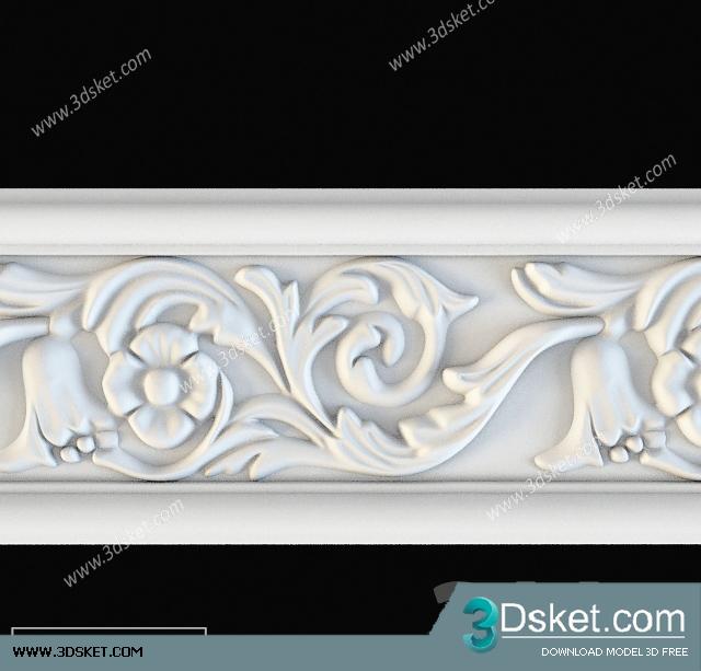 Free Download Decorative Plaster 3D Model 156