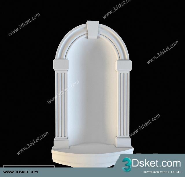 Free Download Decorative Plaster 3D Model 157