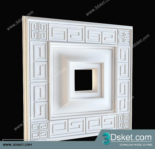 Free Download Decorative Plaster 3D Model 168