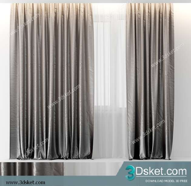 Free Download Curtain 3D Model Rèm 0196