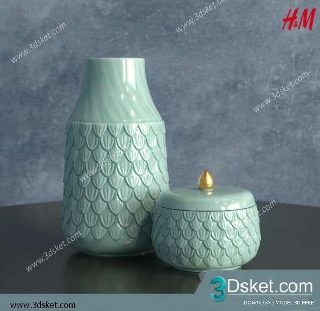 Free Download Vase 3D Model 0152