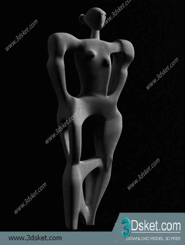 Free Download Sculpture 3D Model Điêu Khắc 060
