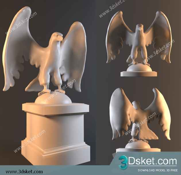 Free Download Sculpture 3D Model Điêu Khắc 061