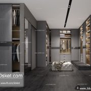 3D Interior Model Housing Space A002 Scene 3dsmax