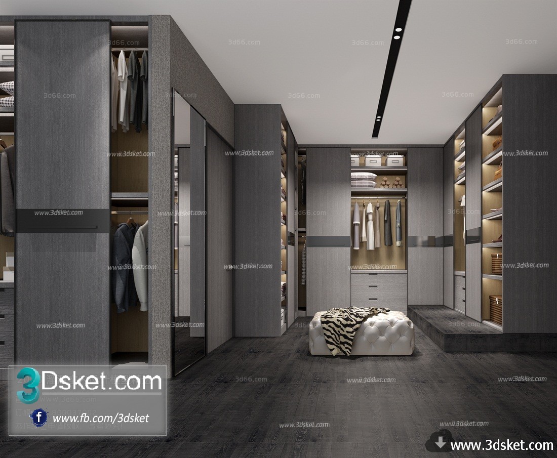 3D Interior Model Housing Space A002 Scene 3dsmax