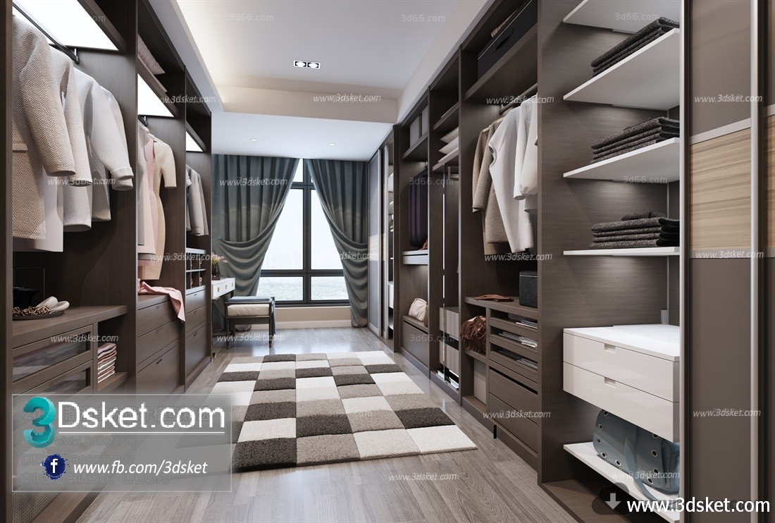 3D Interior Model Housing Space A003 Scene 3dsmax