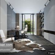 3D Interior Model Work Room A003 Scene 3dsmax