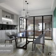 3D Interior Model Kitchen Room A014 Scene 3dsmax
