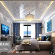 3D Interior Model BedRoom B007 Scene 3dsmax