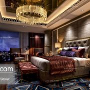 3D Interior Model BedRoom B016 Scene 3dsmax