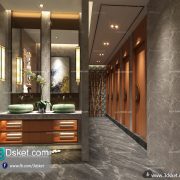 3D Interior Model BathRoom C002 Scene 3dsmax