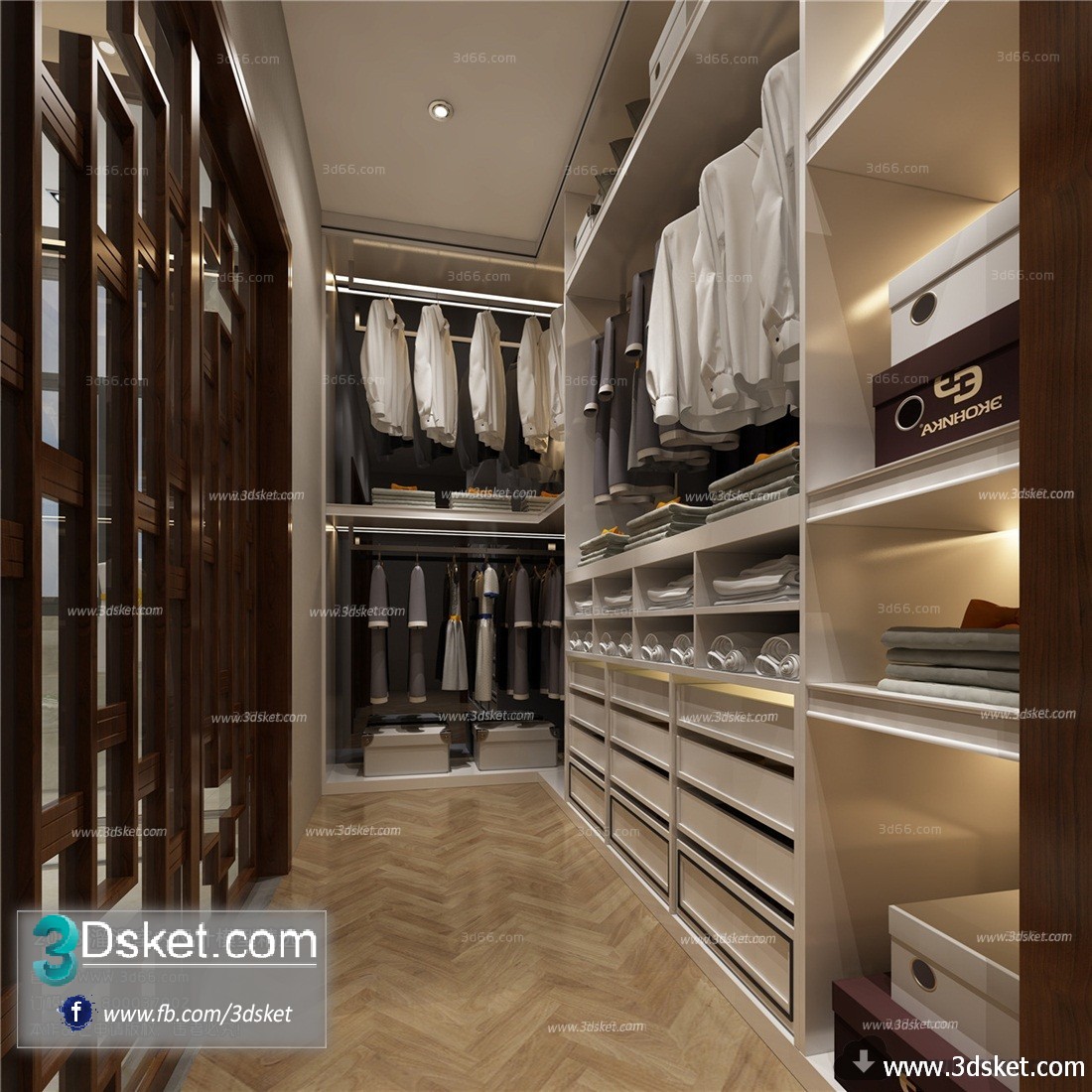 3D Interior Model Housing Space C009 Scene 3dsmax