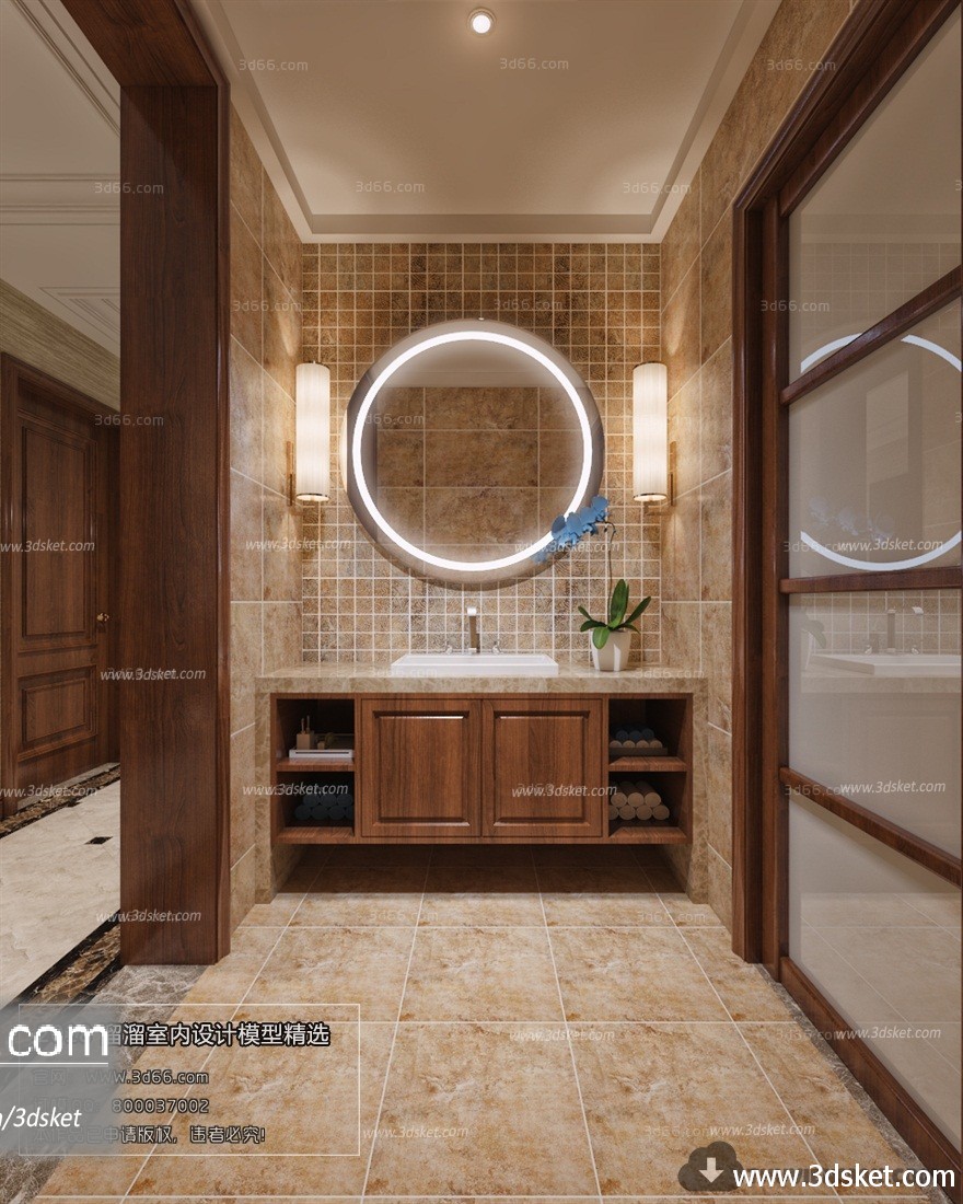 3D Interior Model Housing Space C010 Scene 3dsmax