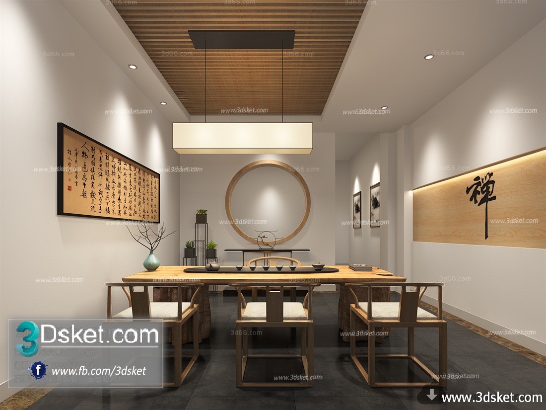 3D Interior Model Housing Space C015 Scene 3dsmax