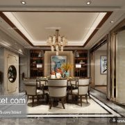 3D Interior Model Kitchen Room C019 Scene 3dsmax