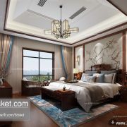 3D Interior Model BedRoom C023 Scene 3dsmax