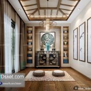 3D Interior Model Housing Space F001 Scene 3dsmax