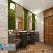 3D Interior Model BathRoom F003 Scene 3dsmax