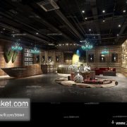 3D Interior Model Reception Space H001 Scene 3dsmax