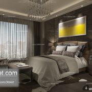 3D Interior Model BedRoom H003 Scene 3dsmax