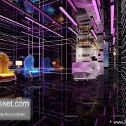 3D Interior Model Reception Space J003 Scene 3dsmax