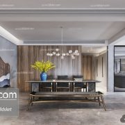 3D Interior Model Kitchen Room J003 Scene 3dsmax