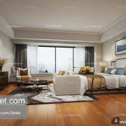 3D Interior Model BedRoom J012 Scene 3dsmax